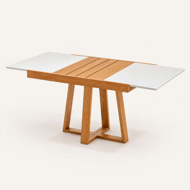 Mesa extensível Caribe na Casa Mais Design, loja de móveis na Vila Maria