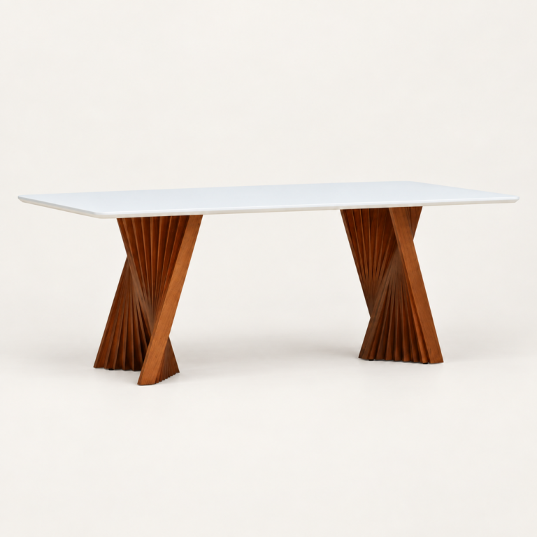 Mesa Leque na Casa Mais Design, loja de móveis na Vila Maria